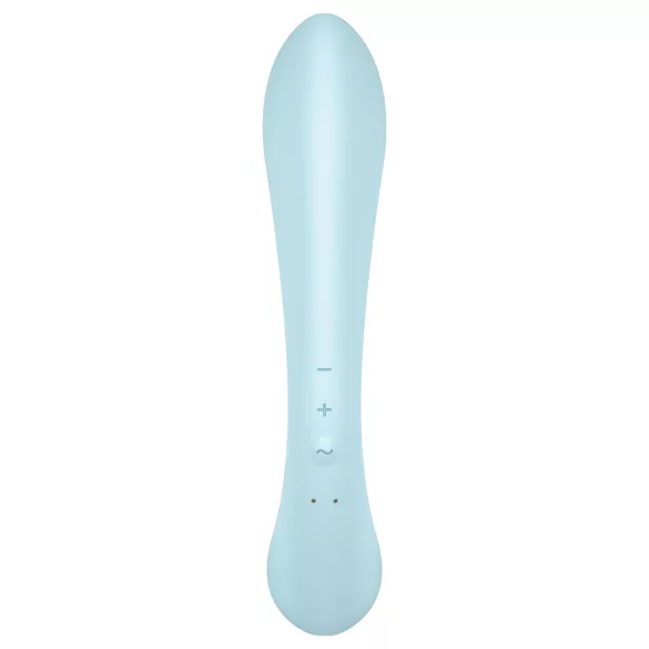 Satisfyer Triple Oh - laddningsbar vibrator med klitorisstimulerande arm (blå)
