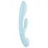 Satisfyer Triple Oh - laddningsbar vibrator med klitorisstimulerande arm (blå)