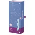 Satisfyer Triple Oh - laddningsbar vibrator med klitorisstimulerande arm (blå)