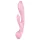 Satisfyer Triple Oh - vibrator med klitorisarm - uppladdningsbar - rosa