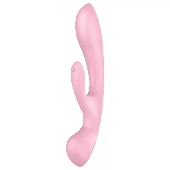 Satisfyer Triple Oh - vibrator med klitorisarm - uppladdningsbar - rosa