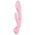 Satisfyer Triple Oh - vibrator med klitorisarm - uppladdningsbar - rosa