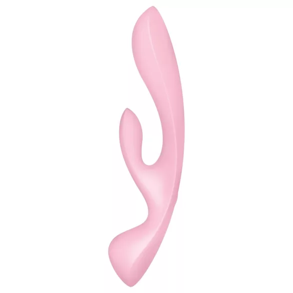 Satisfyer Triple Oh - vibrator med klitorisarm - uppladdningsbar - rosa