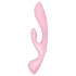Satisfyer Triple Oh - vibrator med klitorisarm - uppladdningsbar - rosa