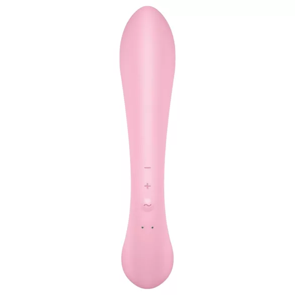 Satisfyer Triple Oh - vibrator med klitorisarm - uppladdningsbar - rosa
