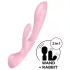 Satisfyer Triple Oh - vibrator med klitorisarm - uppladdningsbar - rosa