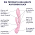 Satisfyer Triple Oh - vibrator med klitorisarm - uppladdningsbar - rosa