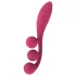 Satisfyer Tri Ball 1 - uppladdningsbar multifunktionsvibrator - röd