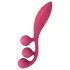 Satisfyer Tri Ball 1 - uppladdningsbar multifunktionsvibrator - röd