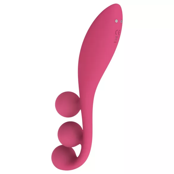 Satisfyer Tri Ball 1 - uppladdningsbar multifunktionsvibrator - röd
