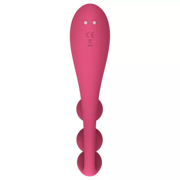 Satisfyer Tri Ball 1 - uppladdningsbar multifunktionsvibrator - röd