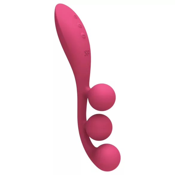 Satisfyer Tri Ball 1 - uppladdningsbar multifunktionsvibrator - röd