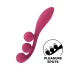 Satisfyer Tri Ball 1 - uppladdningsbar multifunktionsvibrator - röd