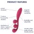 Satisfyer Tri Ball 1 - uppladdningsbar, multifunktionell vibrator (röd)