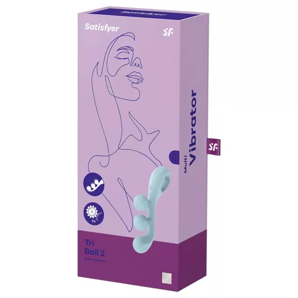 Satisfyer Tri Ball 2 - multifunktionell vibrator - mintgrön