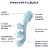 Satisfyer Tri Ball 2 - multifunktionell vibrator - mintgrön