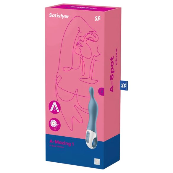 Satisfyer A-Mazing 1 - A-punktsvibrator - uppladdningsbar - blå