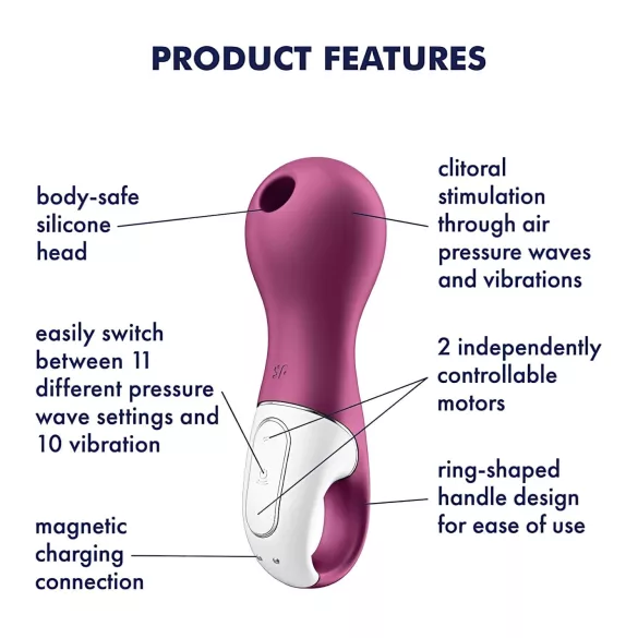 Satisfyer Lucky Libra - klitorisstimulator med lufttrycksvågor (lila)