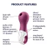 Satisfyer Lucky Libra - lufttryck vibrator för klitoris - lila