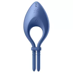   Satisfyer Bullseye - penisring med vibration - bluetooth - silikon blå