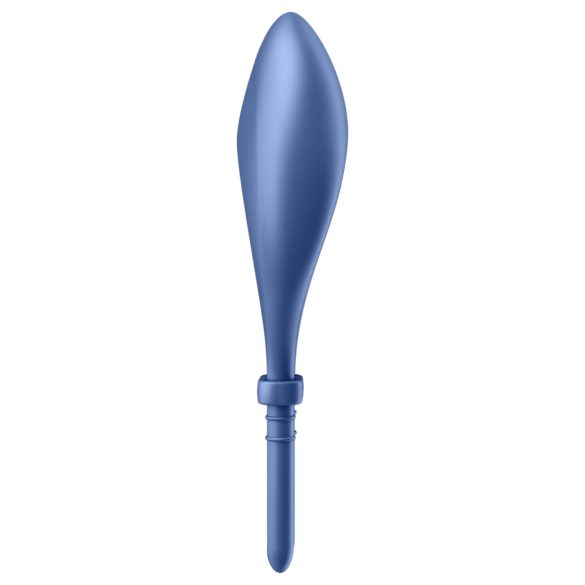 Satisfyer Bullseye - penisring med vibration - bluetooth - silikon blå
