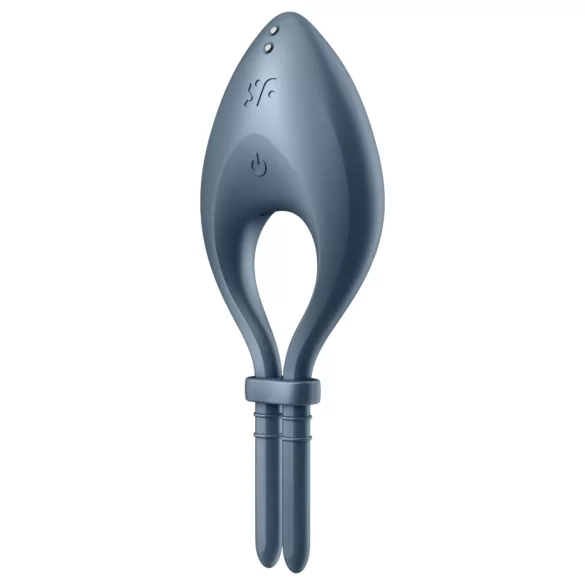 Satisfyer Bullseye - App‑styrd vibrerande penisering för män (grå)