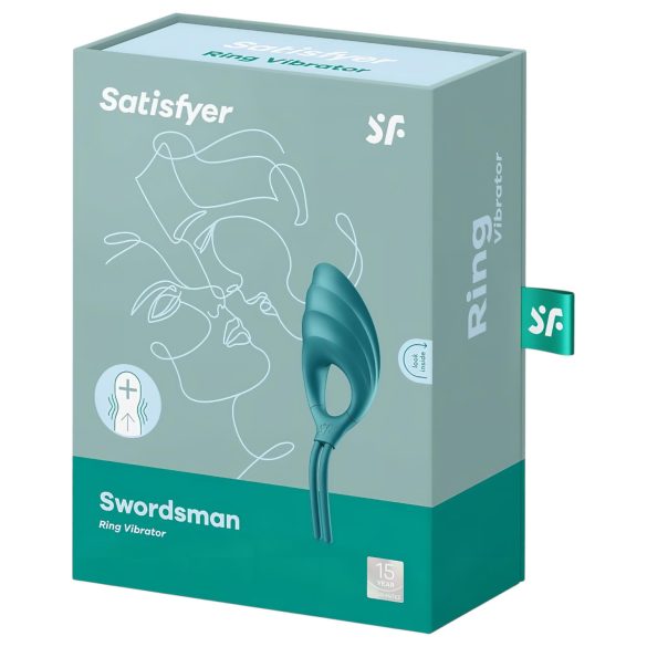 Satisfyer Swordsman - vibratorisk penisring - uppladdningsbar - grön