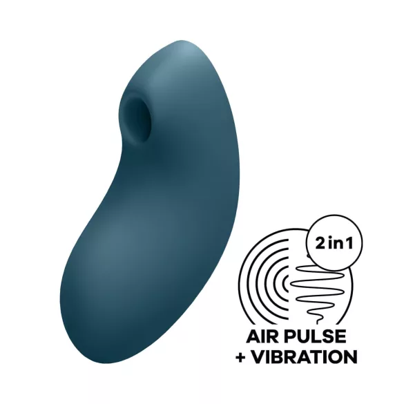 Satisfyer - klitorisstimulator med lufttryck - uppladdningsbar - blå
