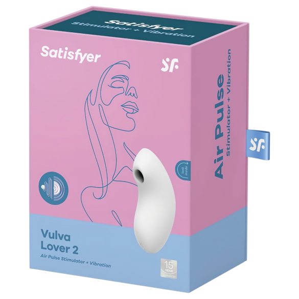 Satisfyer - klitorisstimulator med lufttryck - vit