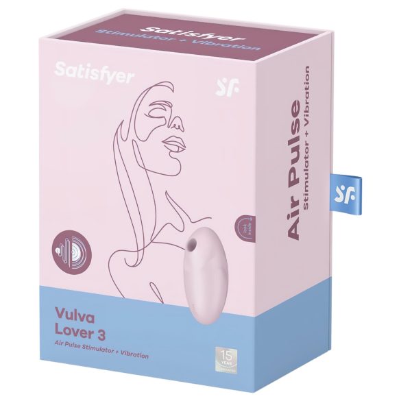 Satisfyer - klitorisstimulator med lufttryck - uppladdningsbar - rosa