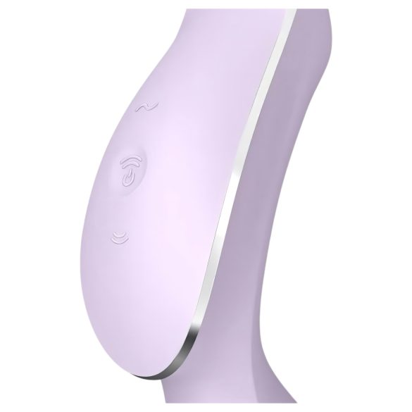 Satisfyer Curvy Trinity 2 - lufttrycksvibrator och vibrator - lila