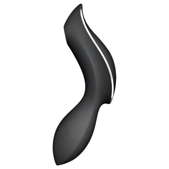 Satisfyer Curvy Trinity 2 - lufttrycksvibrator och vibrator - svart