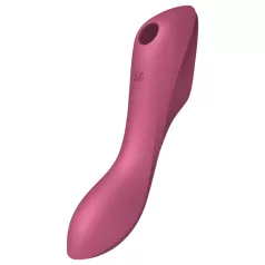   Satisfyer Curvy Trinity 3 - lufttrycksvibrator och vibrator - röd