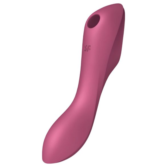 Satisfyer Curvy Trinity 3 - Luftvåg 2-i-1 vibrator (röd)