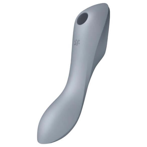Satisfyer Curvy Trinity 3 - Luftvågs 2-i-1 vibrator (grå)