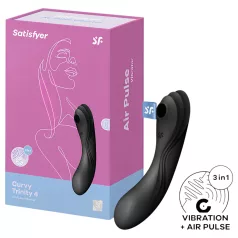   Satisfyer Curvy Trinity 4 - luftvågsbaserad 2-i-1 vibrator (svart)