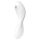 Satisfyer Curvy Trinity 5+ - vibrator och lufttrycksvibrator - vit