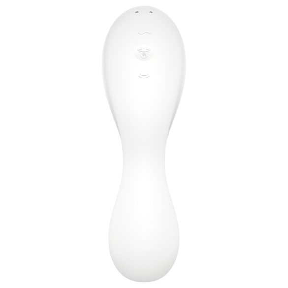 Satisfyer Curvy Trinity 5+ - vibrator och lufttrycksvibrator - vit
