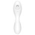 Satisfyer Curvy Trinity 5+ - vibrator och lufttrycksvibrator - vit
