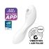 Satisfyer Curvy Trinity 5+ - vibrator och lufttrycksvibrator - vit