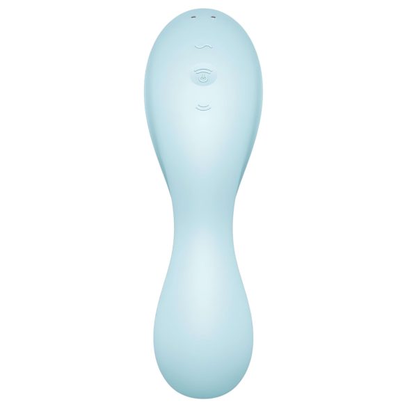 Satisfyer Curvy Trinity 5+ - vibrator och lufttrycksstimulator - blå