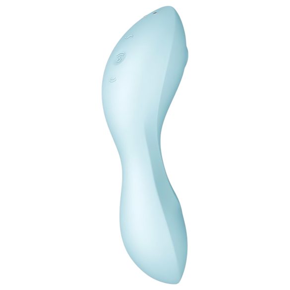 Satisfyer Curvy Trinity 5+ - vibrator och lufttrycksstimulator - blå