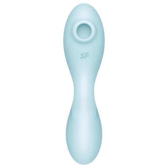 Satisfyer Curvy Trinity 5+ - vibrator och lufttrycksstimulator - blå