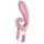 Satisfyer Hug Me - Appstyrd vibrator med klitoriskudde (rosa)