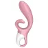 Satisfyer Hug Me - Appstyrd vibrator med klitoriskudde (rosa)