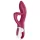 Satisfyer Embrace Me - vibrator med klitorisstimulering - uppladdningsbar - röd