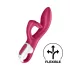 Satisfyer Embrace Me - vibrator med klitorisstimulering - uppladdningsbar - röd