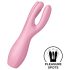 Satisfyer Threesome 3 - uppladdbar klitorisvibrator (rosa)