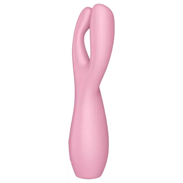 Satisfyer Threesome 3 - klitorisstimulator vibrator uppladdningsbar rosa