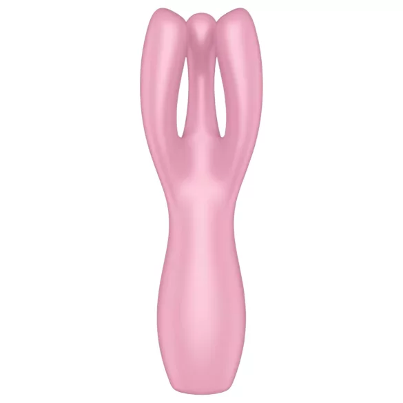 Satisfyer Threesome 3 - klitorisstimulator vibrator uppladdningsbar rosa
